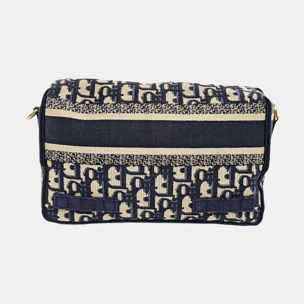 Diorcamp Small Oblique Canvas Blue