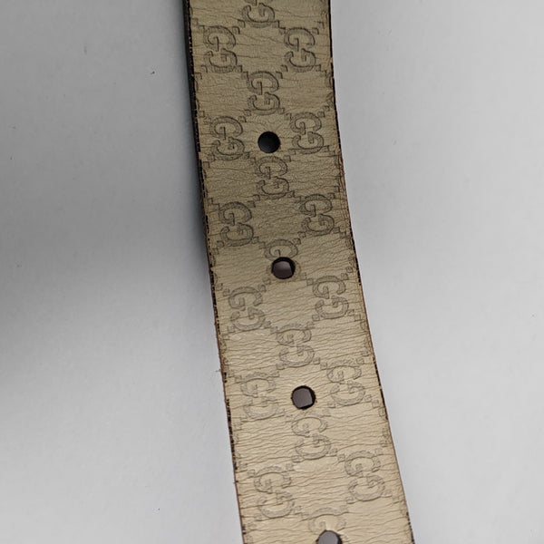 Leather Belt White