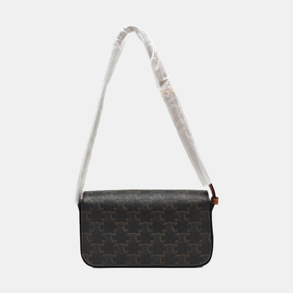 TRIOMPHE Small Coated Canvas Brown