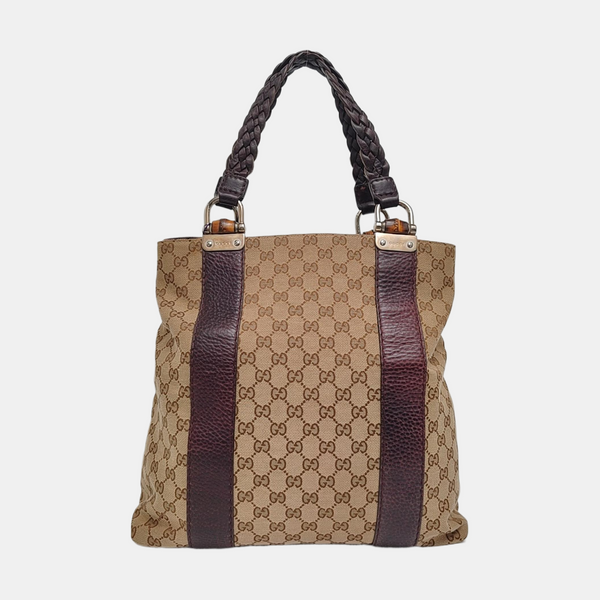 Authenticated pre-owned Bamboo 1947 Monogram Canvas Beige - Tote Bag at Looply