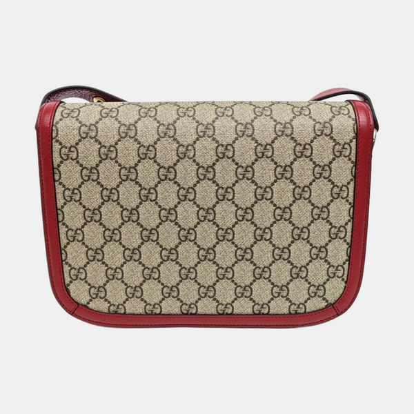 Horsebit 1955 Small Monogram Coated Canvas Beige