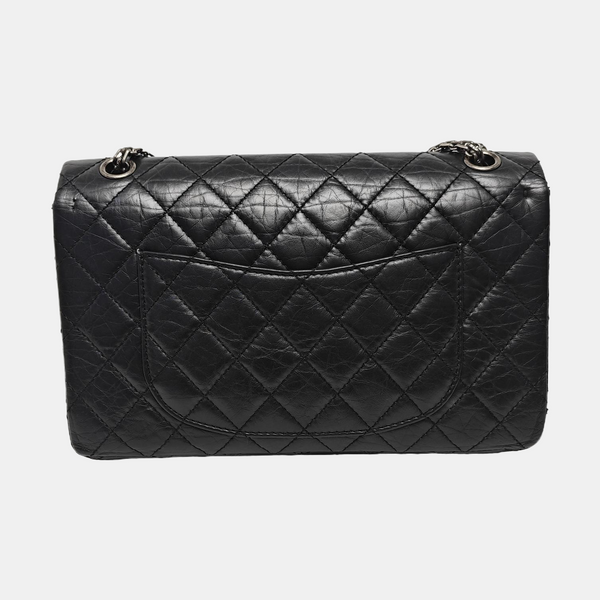 2.55 227 (jumbo) Quilted Vintage Calf Black