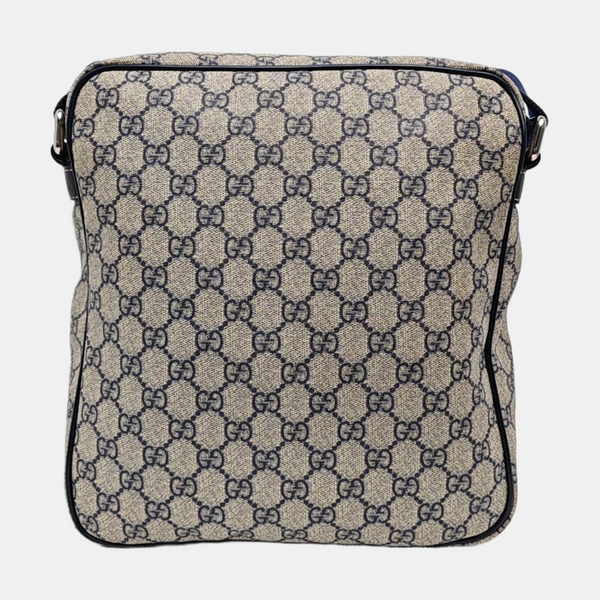 Monogram Coated Canvas Shoulder Bag Blue