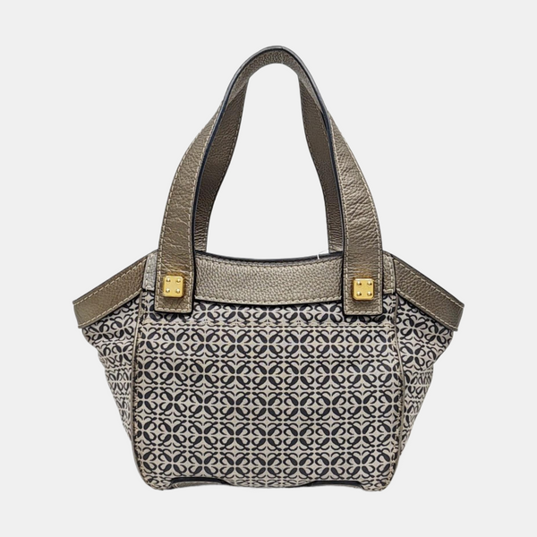 Monogram Canvas Top Handle Bag Gray