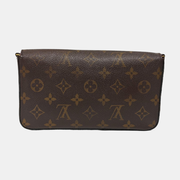 Authenticated pre-owned FÉLICIE Monogram Coated Canvas Brown - Shoulder Bag at Looply