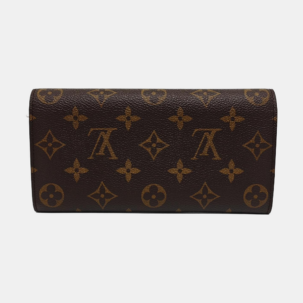 EMILIE Monogram Coated Canvas Brown Wallet