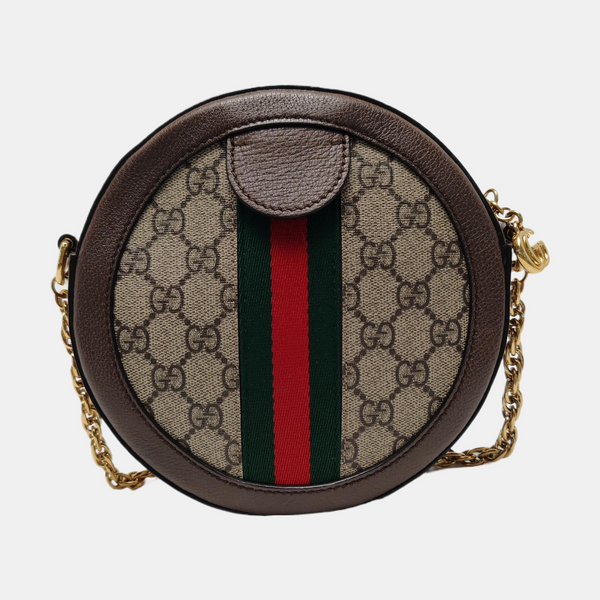 Ophidia Mini Monogram Coated Canvas Beige