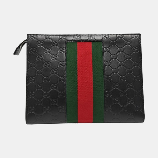 Signature Monogram Calfskin Black