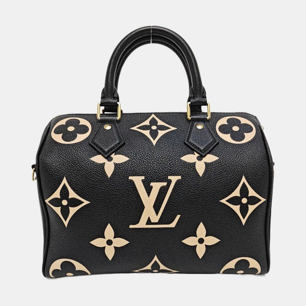 SPEEDY 25 Monogram Calfskin Black