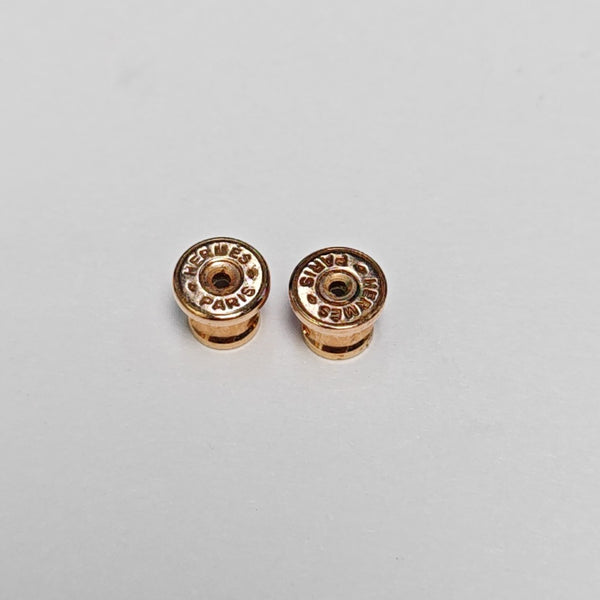 Pop H Metal Rose Gold Stud Earrings