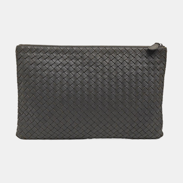 Lambskin Clutch Gray