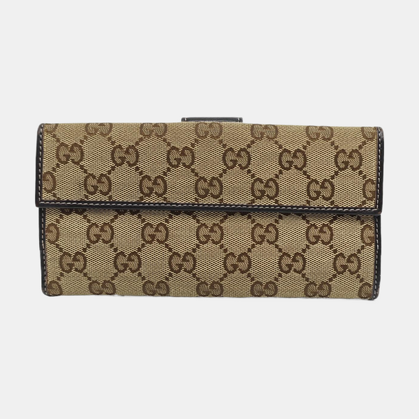 Monogram Canvas Wallet Brown