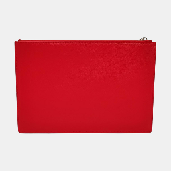 Calfskin Clutch Red