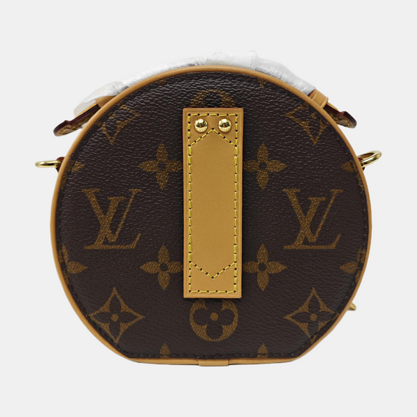 BOITE CHAPEAU Mini Monogram Coated Canvas Brown