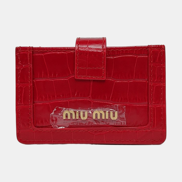 Calfskin Wallet Red