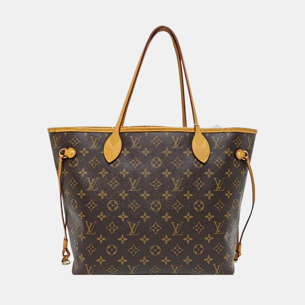 NEVERFULL MM Monogram Coated Canvas Brown
