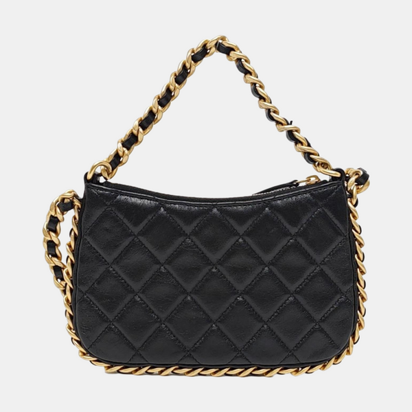 HOBO Small Quilted Lambskin Black