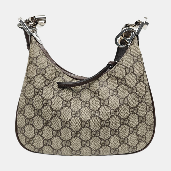 Monogram Coated Canvas Shoulder Bag Beige
