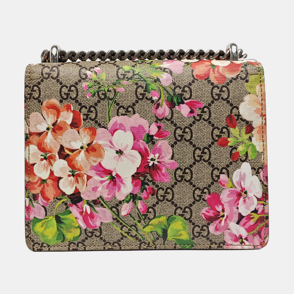 Dionysus Mini Monogram Coated Canvas Beige