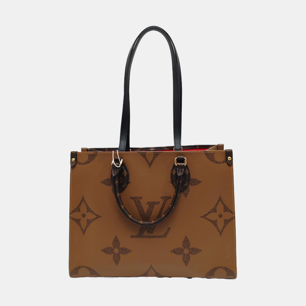 ONTHEGO MM Monogram Coated Canvas Brown