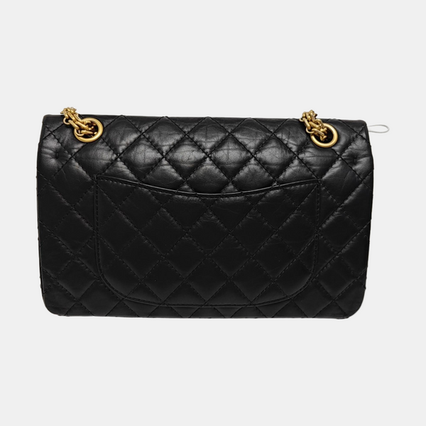 2.55 225 Quilted Calfskin Black