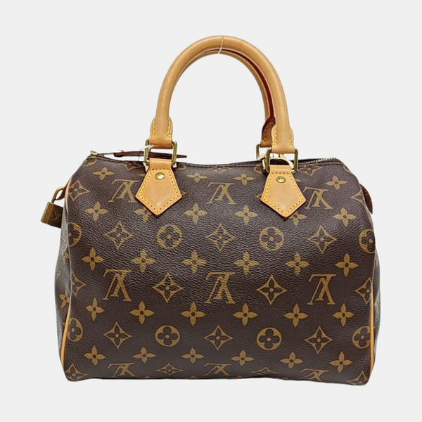 SPEEDY 25 Monogram Coated Canvas Brown