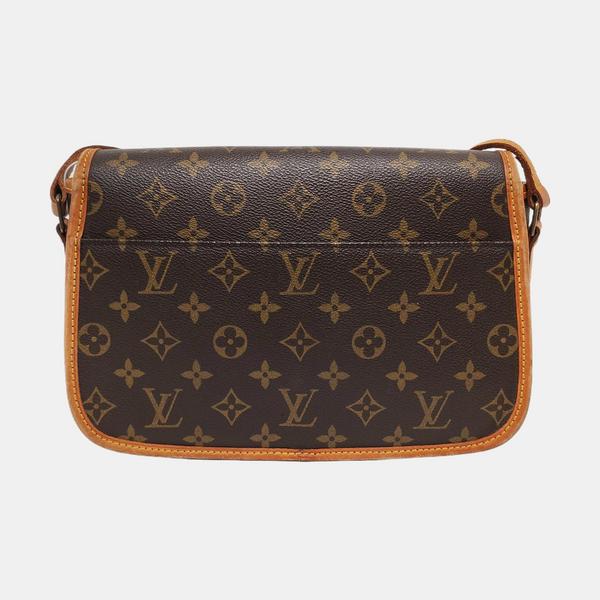 SOLOGNE PM Monogram Coated Canvas Brown