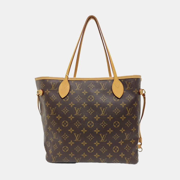 NEVERFULL MM Monogram Coated Canvas Brown