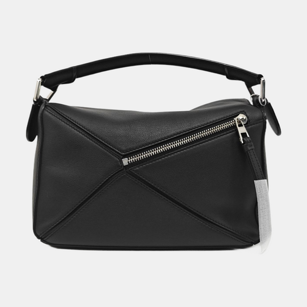 Puzzle Edge Small Calfskin Black