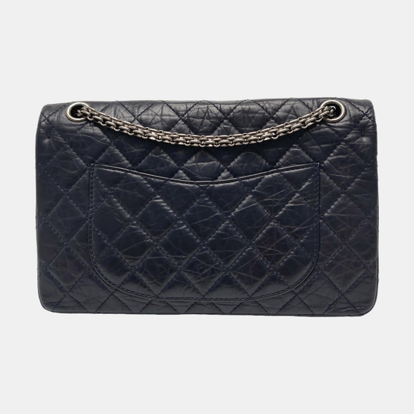 2.55 227 (jumbo) Quilted Calfskin Blue