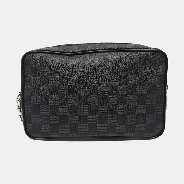 ALPHA Damier Graphite Coated Canvas Gray