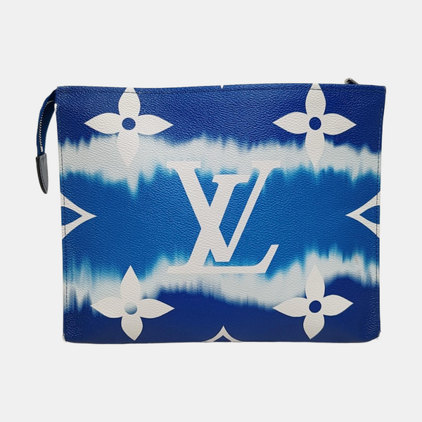 TOILET POCKET 26 Monogram Coated Canvas Blue