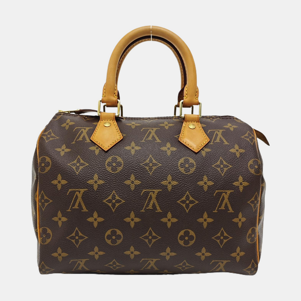SPEEDY 25 Monogram Coated Canvas Brown