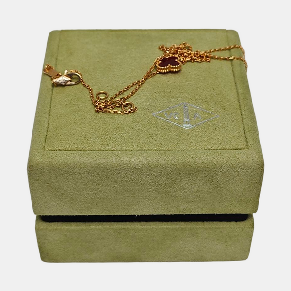 Sweet Alhambra 18k Rose Gold Necklace
