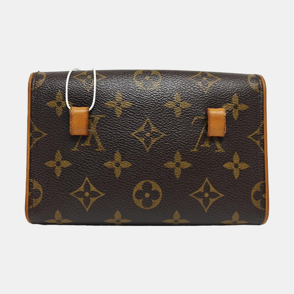 FLORENTINE Monogram Coated Canvas Brown