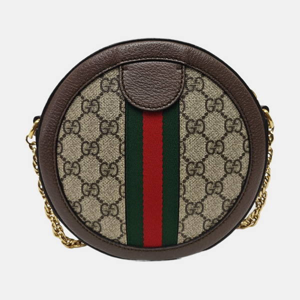 Ophidia Mini Monogram Coated Canvas Beige