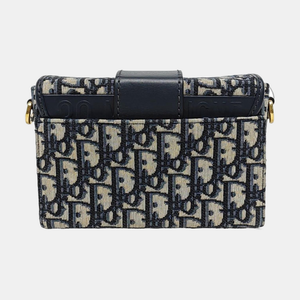Authenticated pre-owned 30 Montaigne Oblique Canvas Blue - Shoulder Bag at Looply