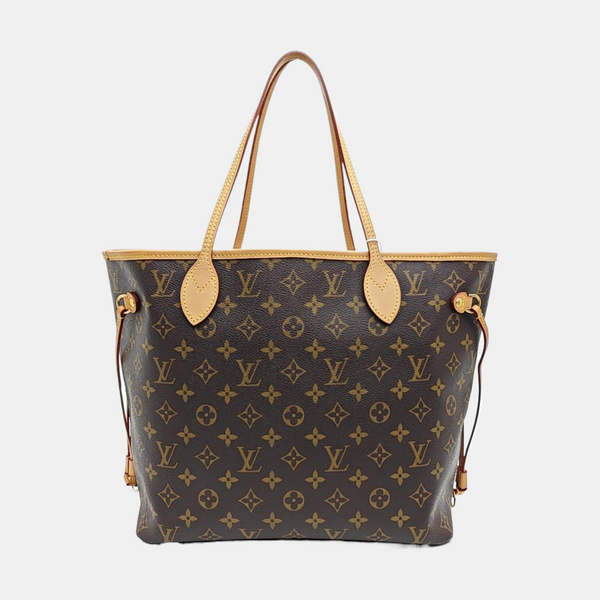 NEVERFULL MM Monogram Coated Canvas Brown