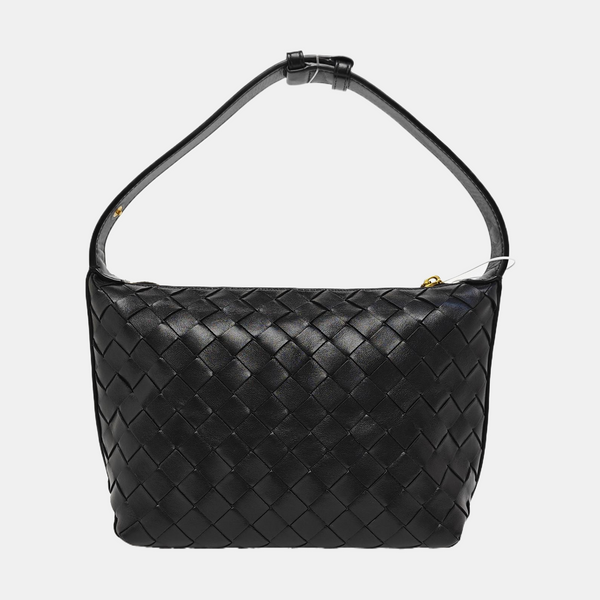 Lambskin Top Handle Bag Black