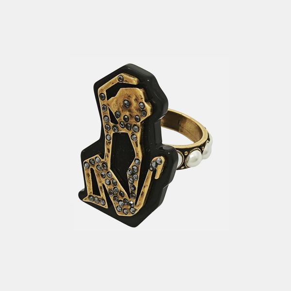 Metal Gold Ring EU 54
