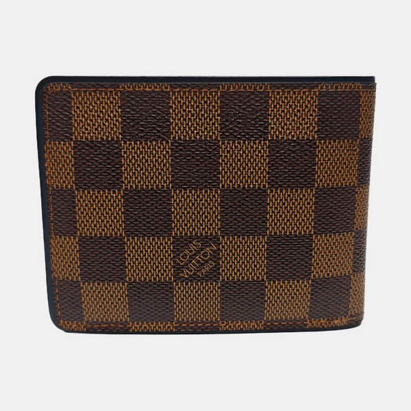 Damier Ebene Coated Canvas Wallet Brown