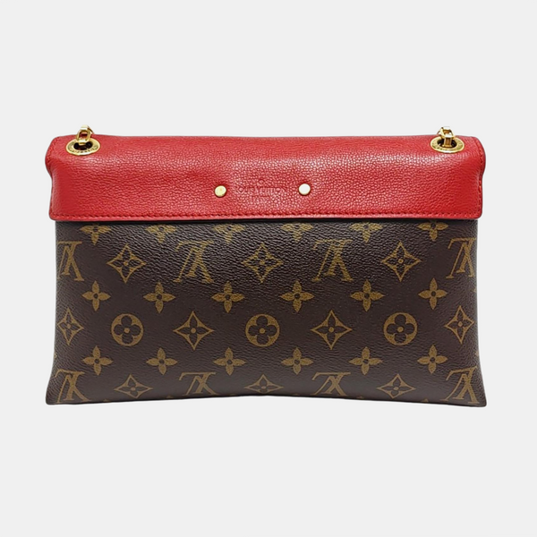 PALLAS Monogram Coated Canvas Brown
