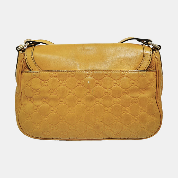 Monogram Calfskin Shoulder Bag Yellow