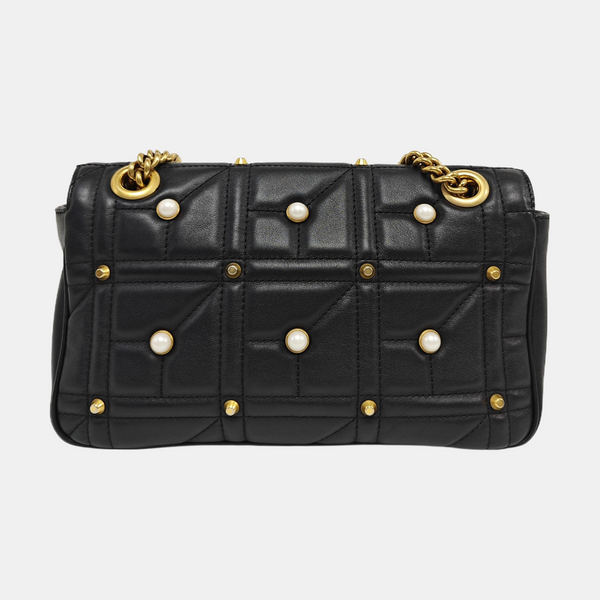 GG Marmont Medium Quilted Calfskin Black