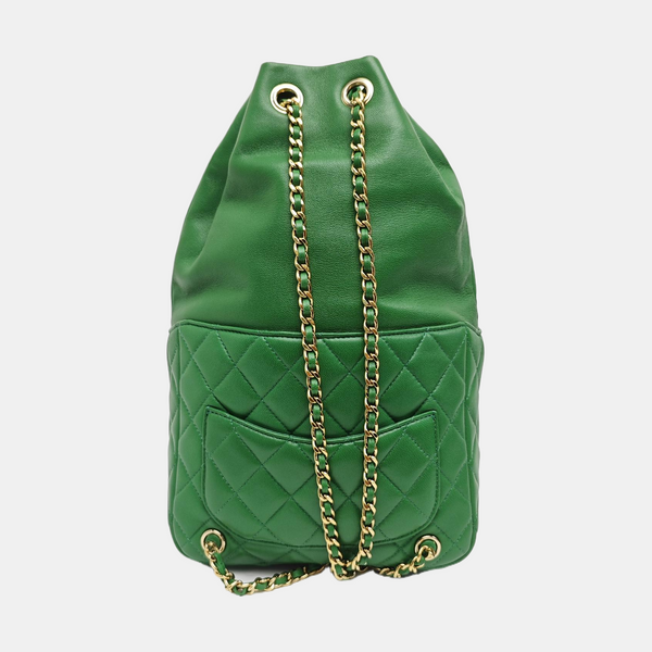 IN SEOUL Quilted Lambskin Green
