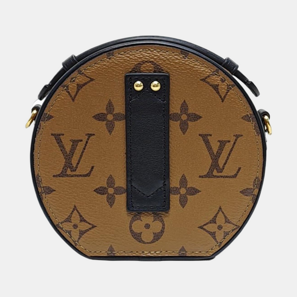 BOITE CHAPEAU Mini Monogram Coated Canvas Brown