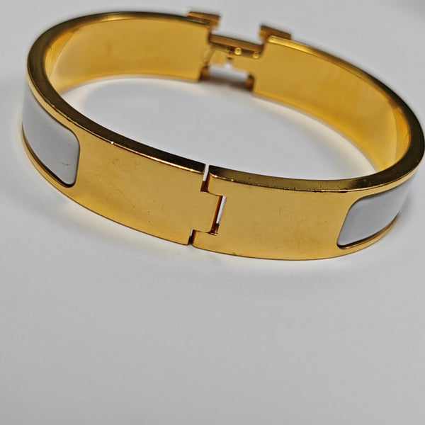 Clic H Metal Gold Bangle