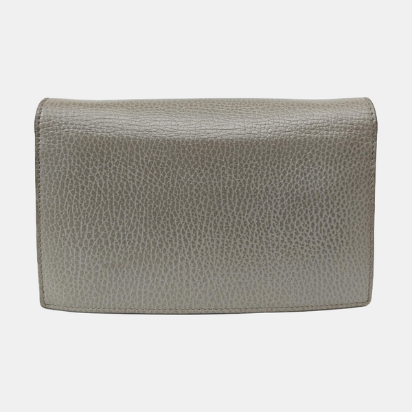 Interlocking G Small Calfskin Gray