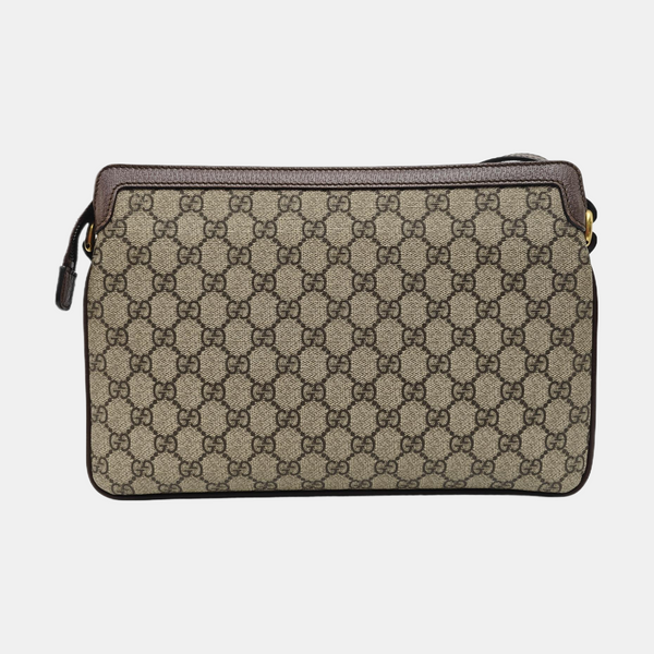 Ophidia Medium Monogram Coated Canvas Beige