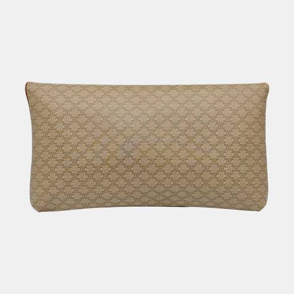 MACADAM CLUTCHES Coated Canvas Beige
